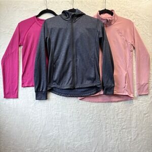 Zella Activewear Bundle: Long Sleeve Shirts & Jacket XL (14/16) Kids